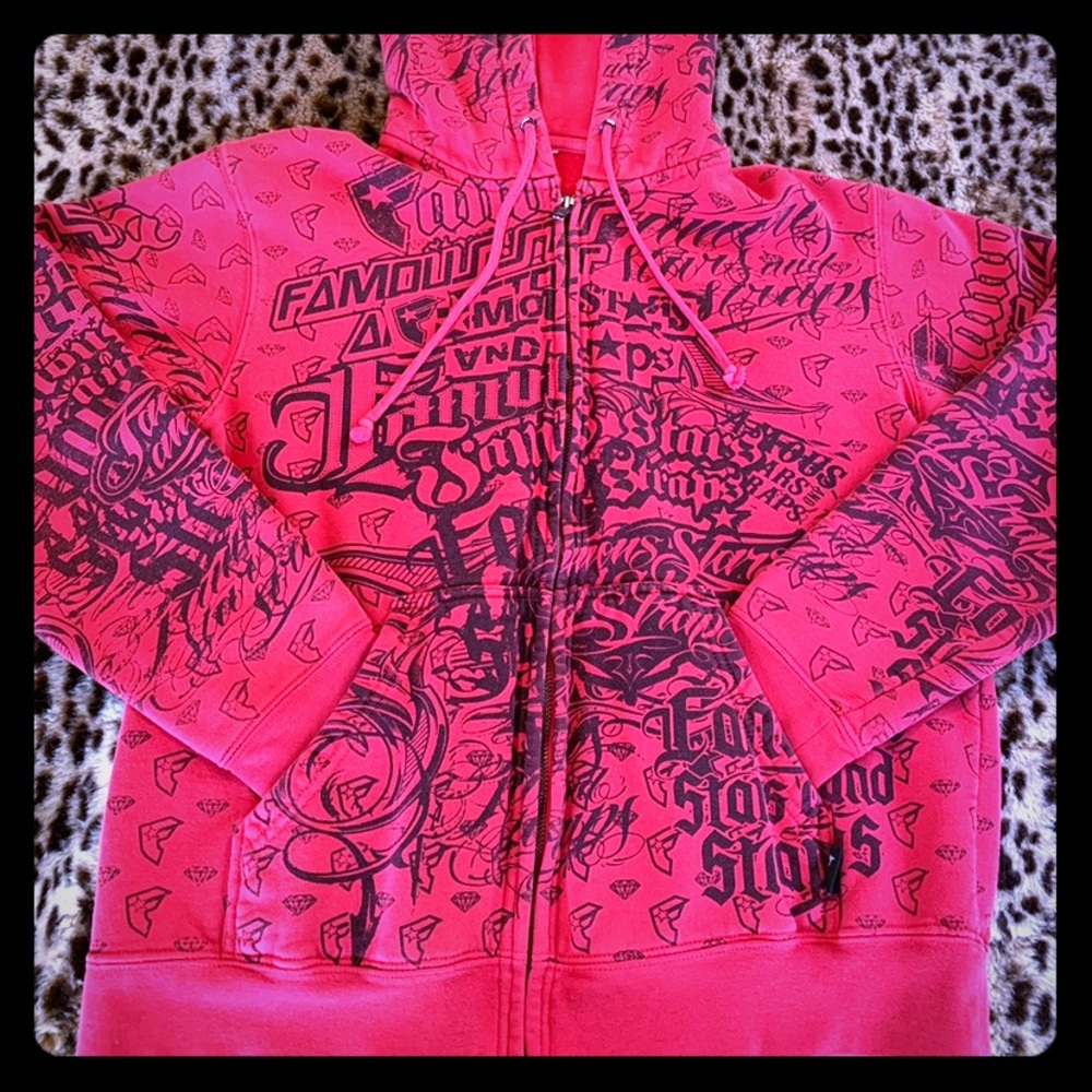 Famous Brand Red Hoodie